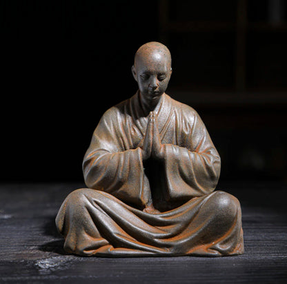 Rustic Sitting Buddhist Monk