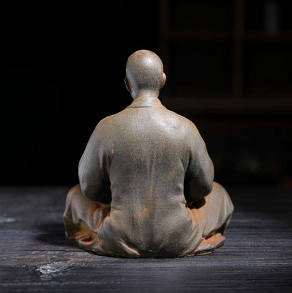 Rustic Sitting Buddhist Monk