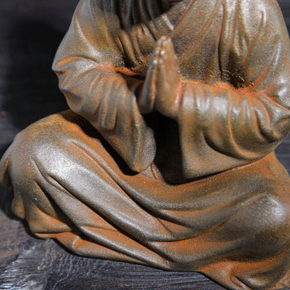 Rustic Sitting Buddhist Monk