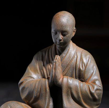 Rustic Sitting Buddhist Monk