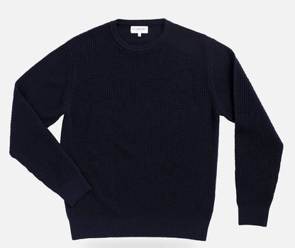 The Navy Walden Thermal Crew Sweater